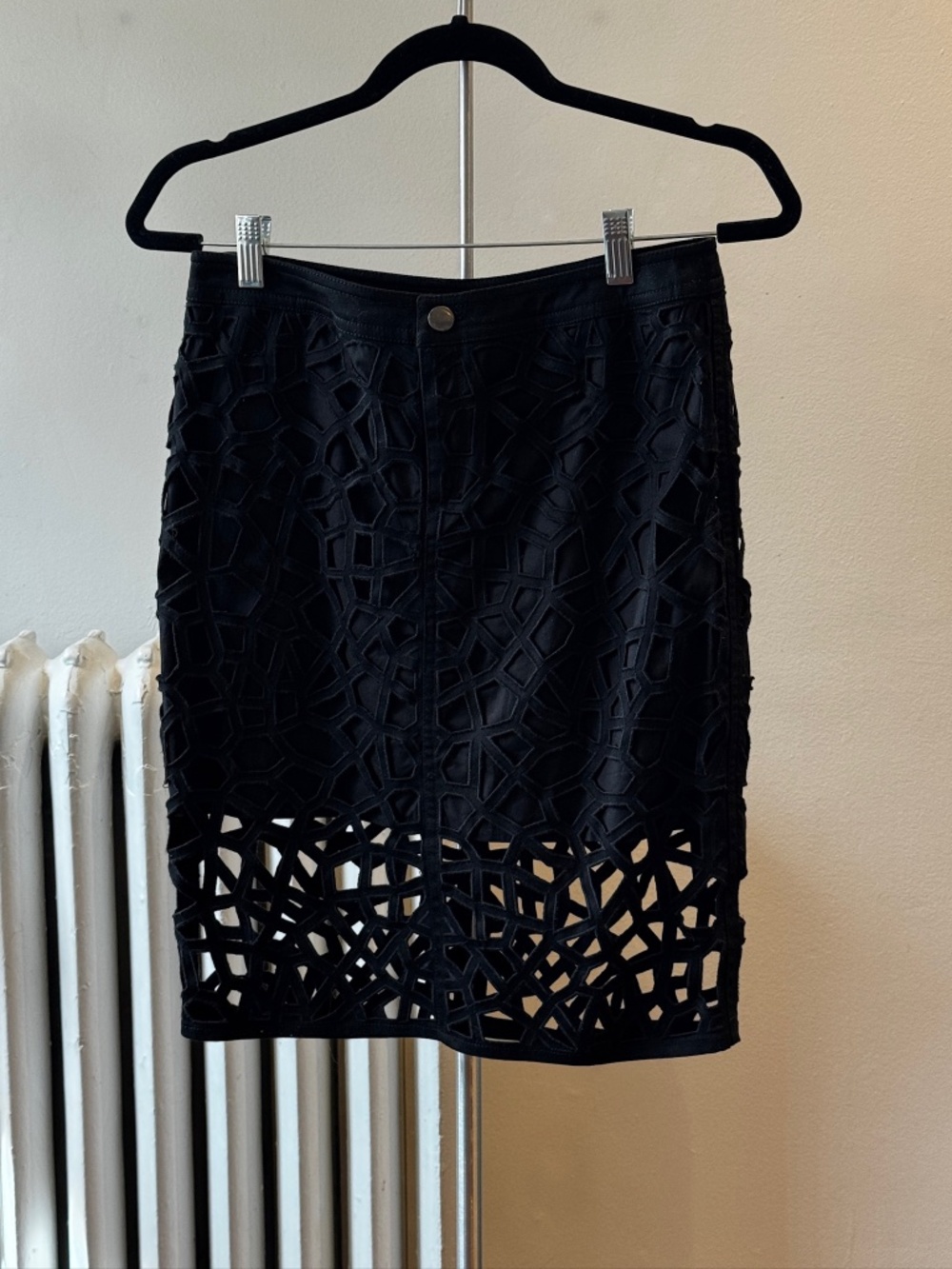 H&M Cut Out Pattern Midi Skirt